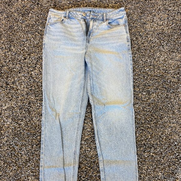AE Strigid Mom Jeans – High-Rise Relaxed Fit Denim - Picture 1 of 4